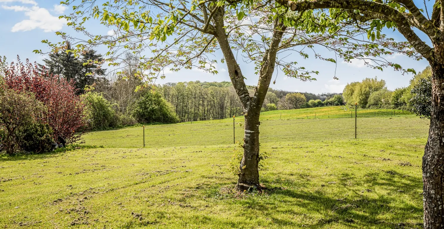 Garten mit Blick über die Wiesen