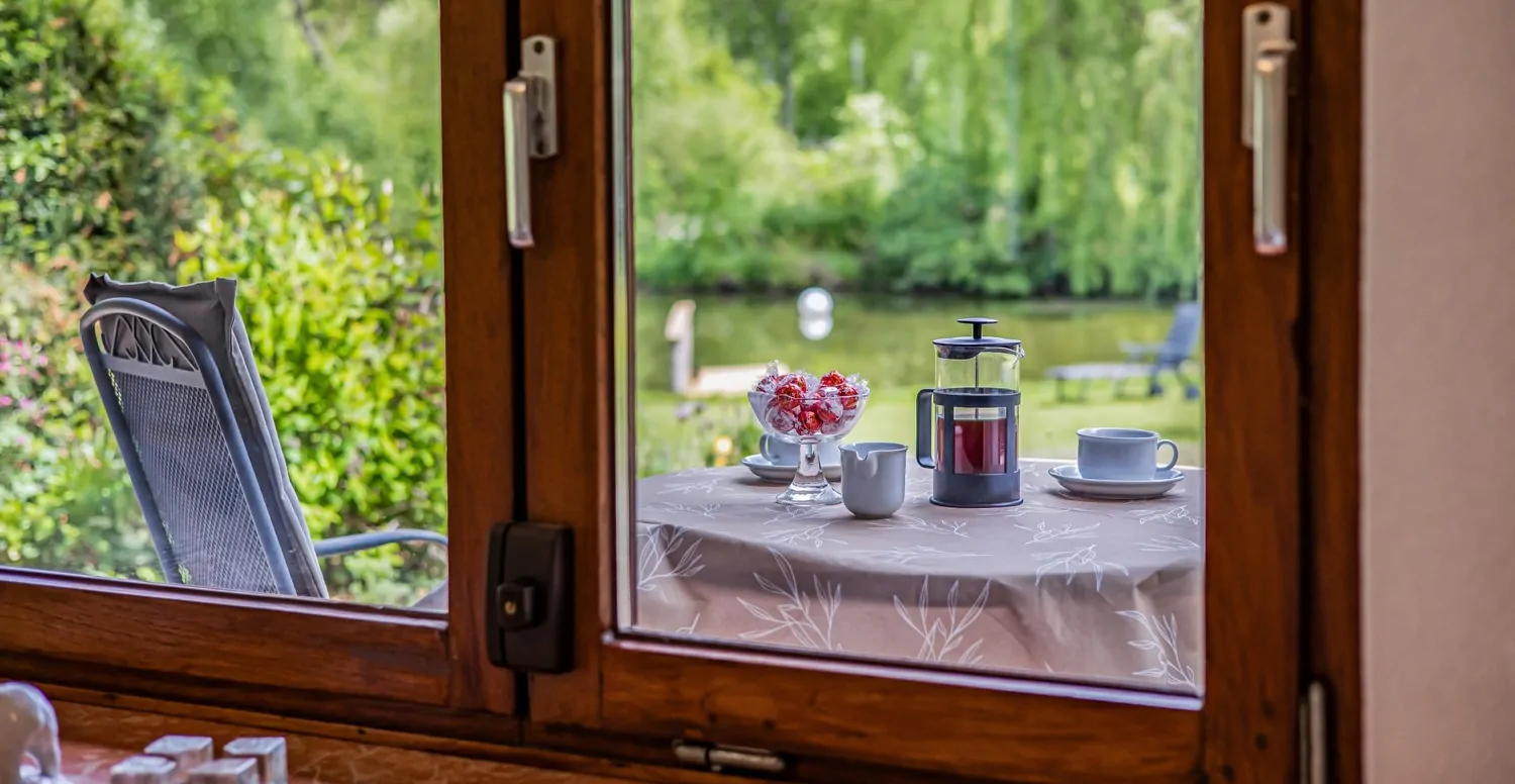 Blick aus dem Wohnzimmer