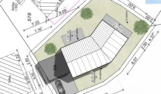 Grundriss Bebauungsvorschlag B