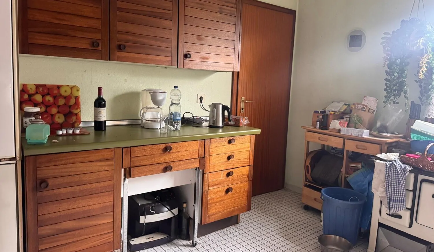 Küche mit Abstellkammer