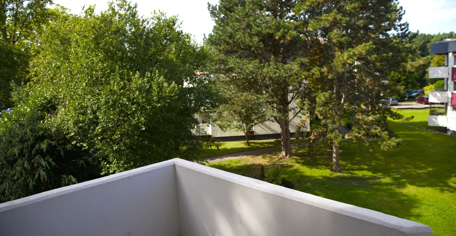 Blick vom Balkon