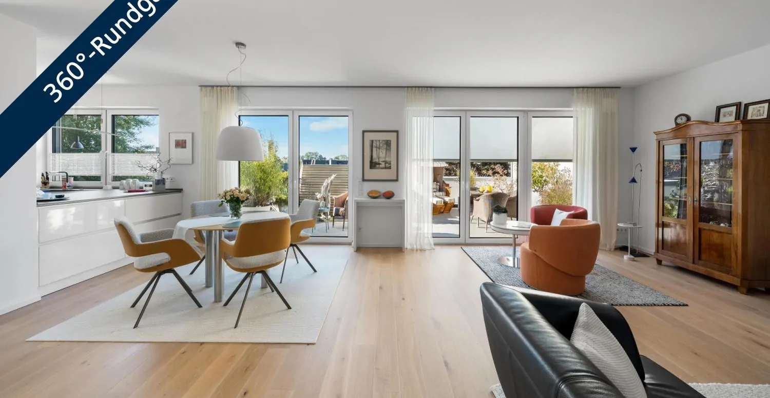 Lichtdurchflutete 4-Zimmer-Penthouse-Wohnung mit exklusiver Ausstattung und gehobenem Wohnkomfort