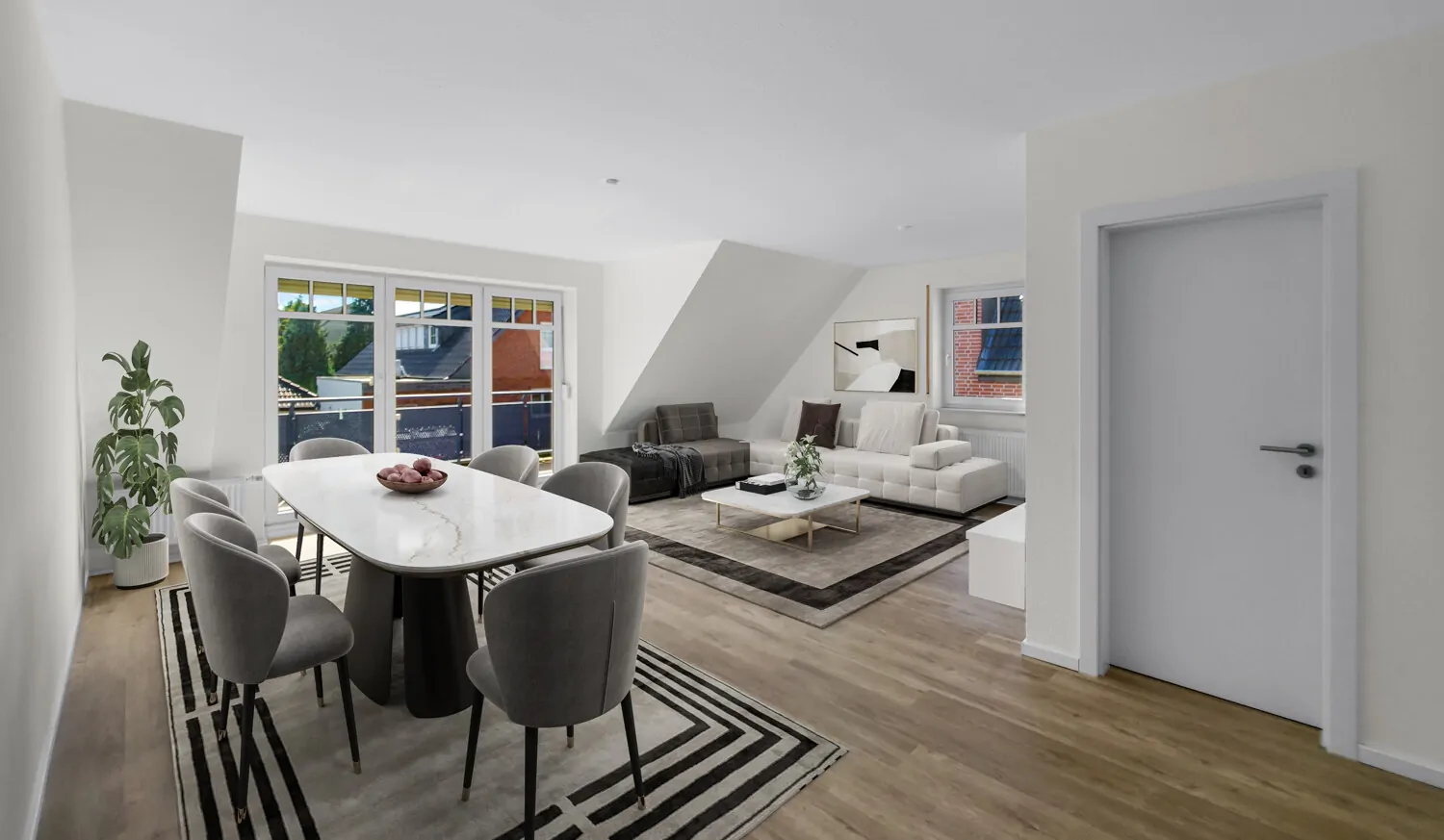 Wohn- & Essbereich - Digitales Staging