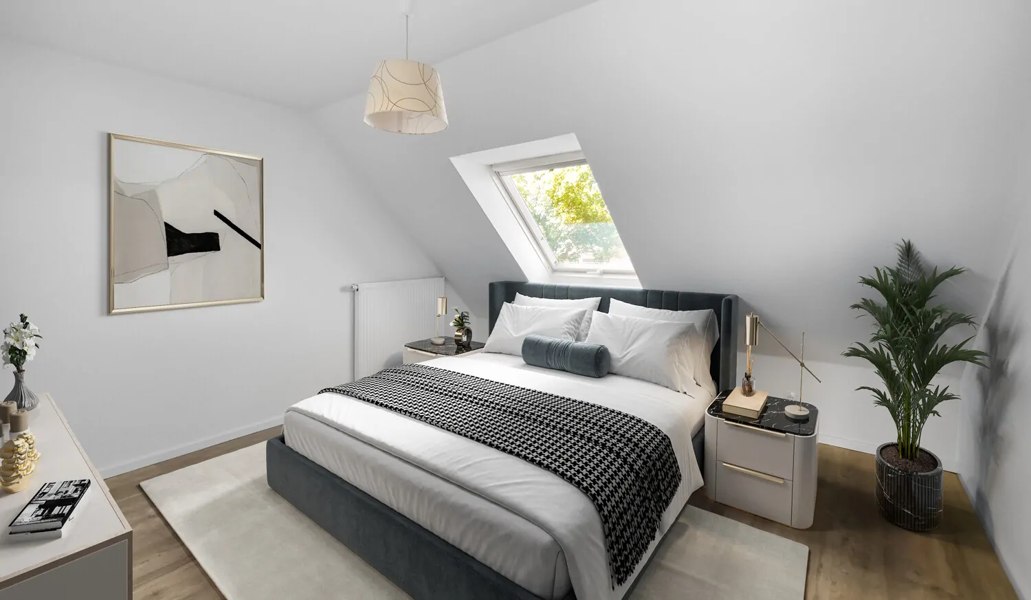 Schlafzimmer - Digitales Staging