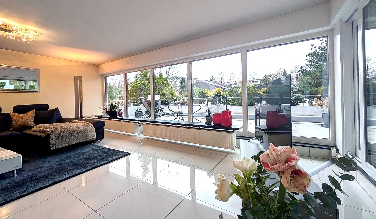 Blick auf die Terrasse