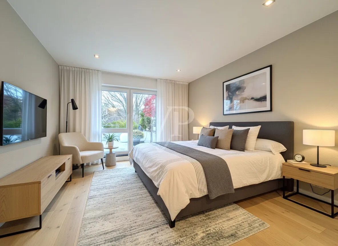 Schlafzimmer (digitales Staging)
