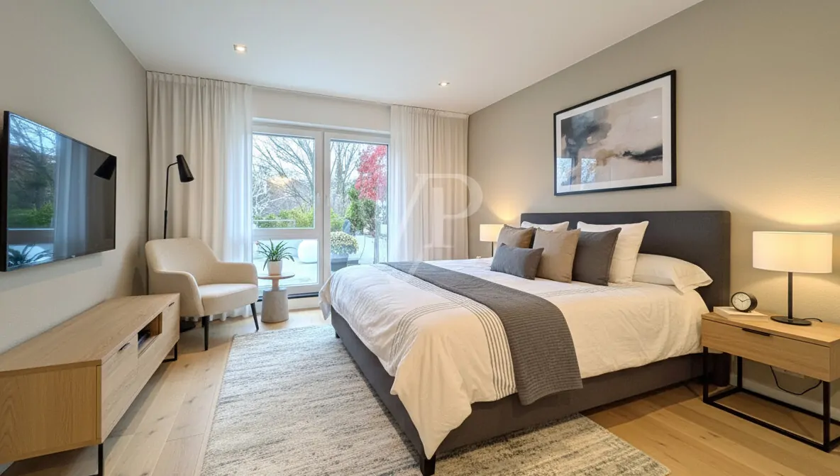 Schlafzimmer (digitales Staging)