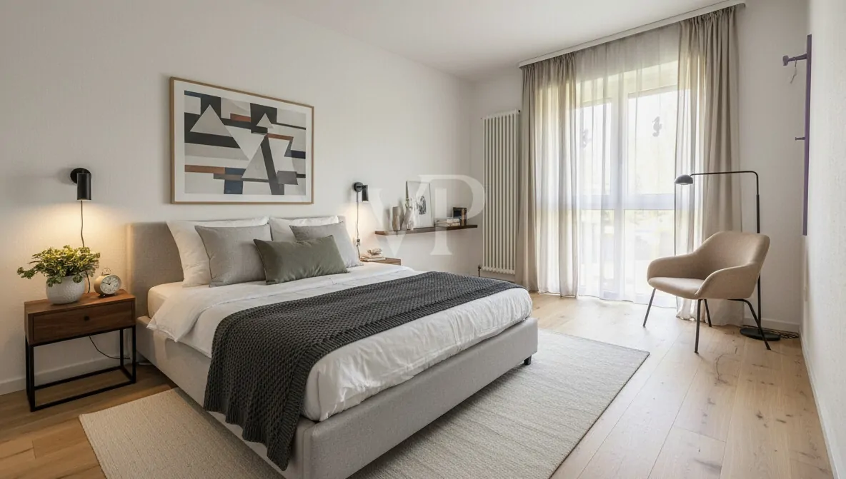 Schlafzimmer OG (digitales Staging)