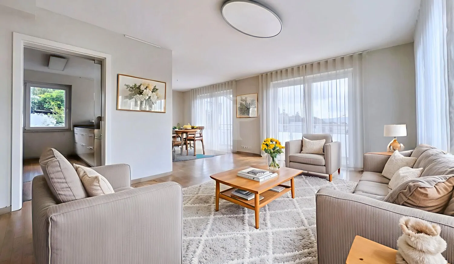 Wohn-Essbereich OG (digitales Staging)