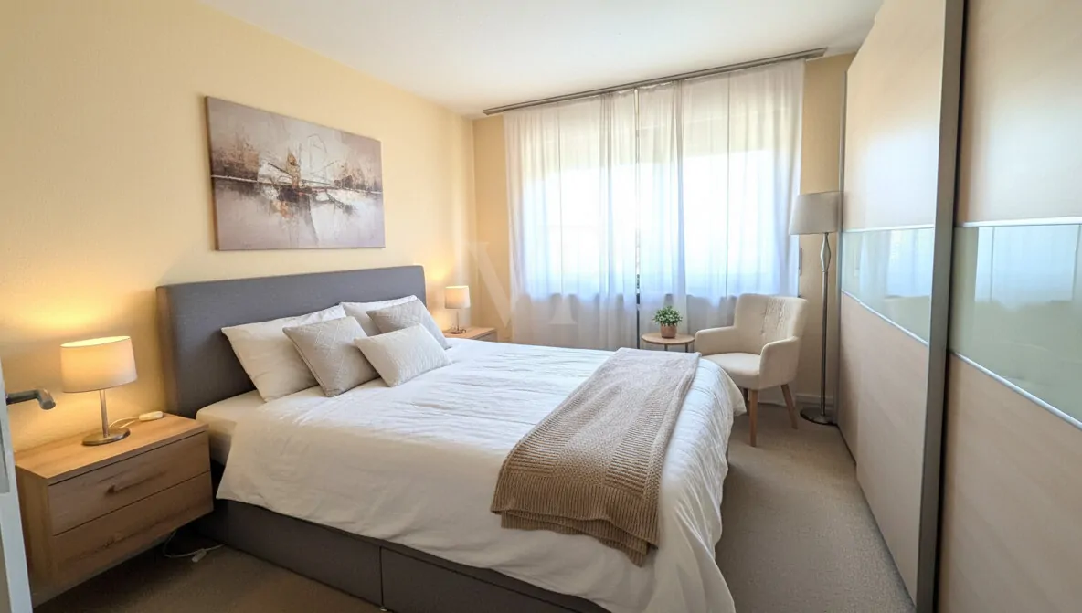 Schlafzimmer (digitales Staging)