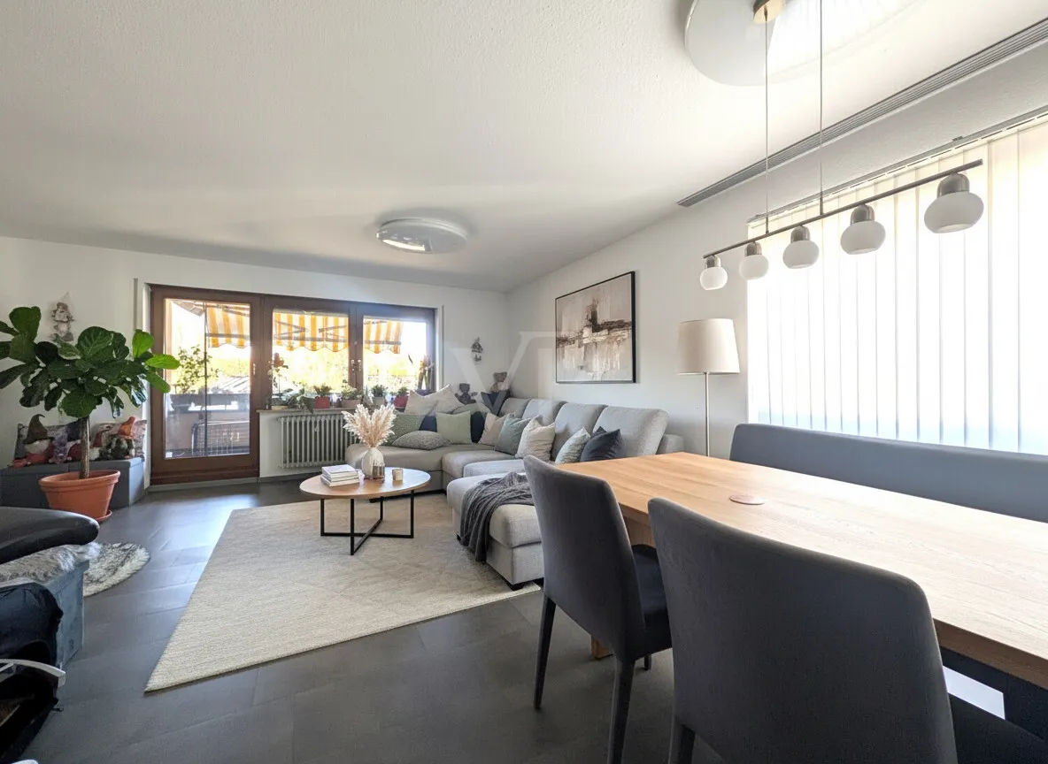 Wohnzimmer (digitales Staging)