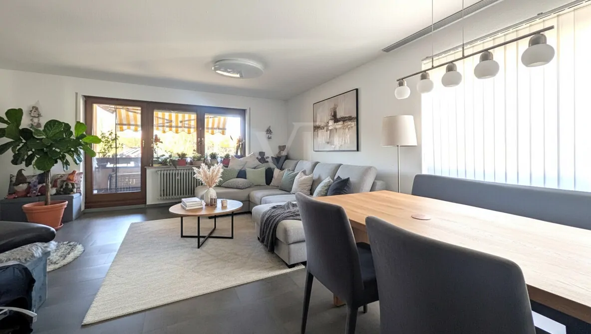 Wohnzimmer (digitales Staging)