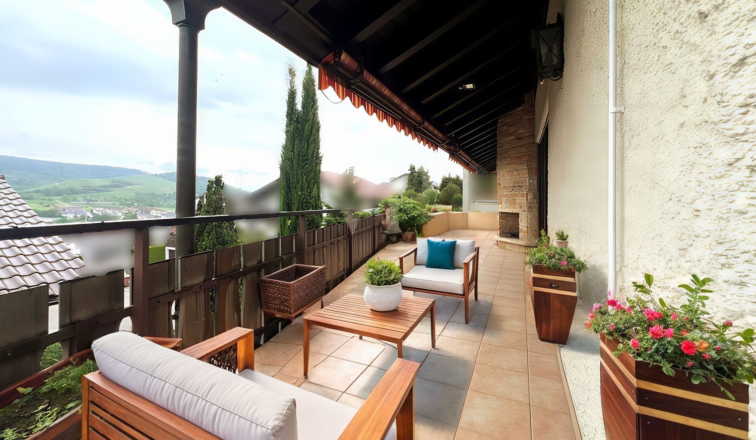 Südbalkon (digitales Staging)