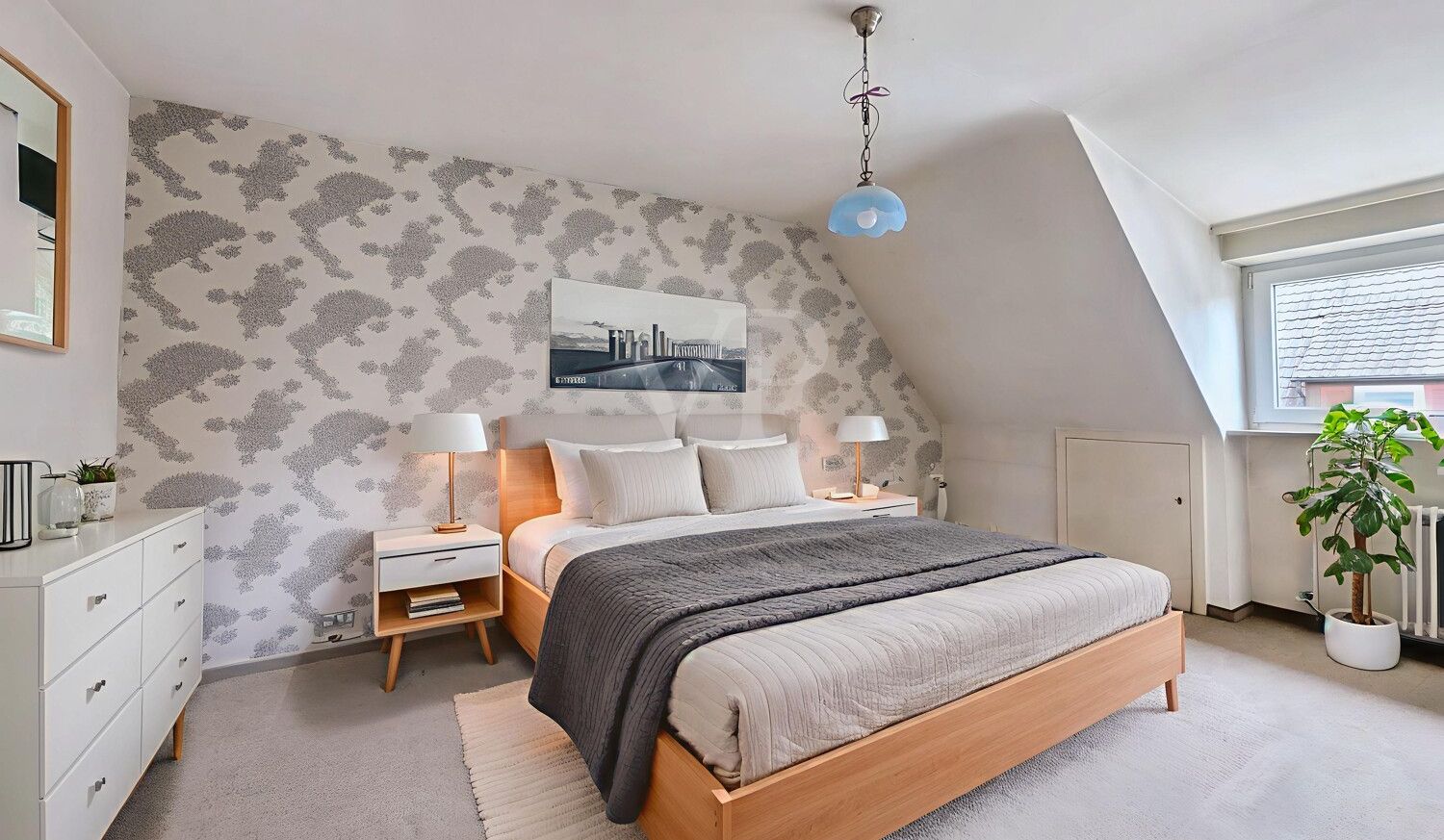 Schlafzimmer (digitales Staging)