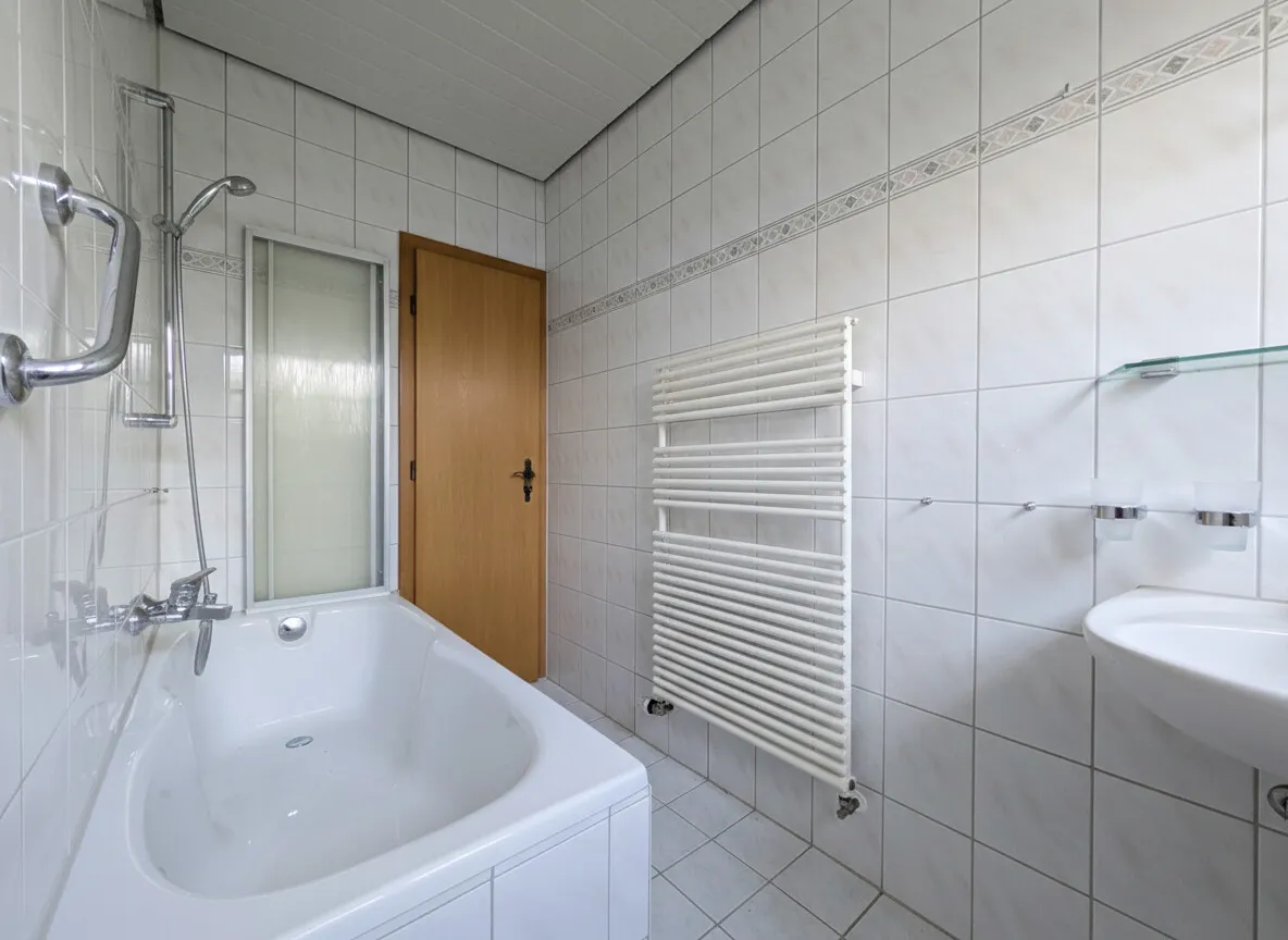 Badezimmer mit Duschwanne