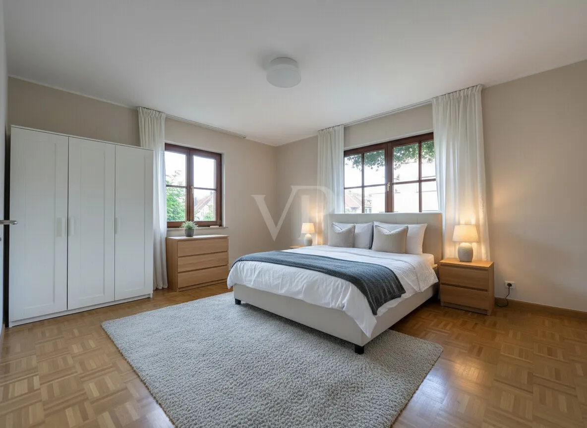 Schlafzimmer (digitales Staging)