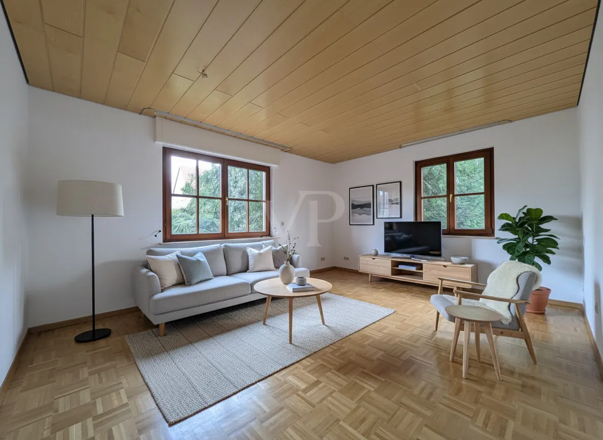 Wohnzimmer (digitales Staging)