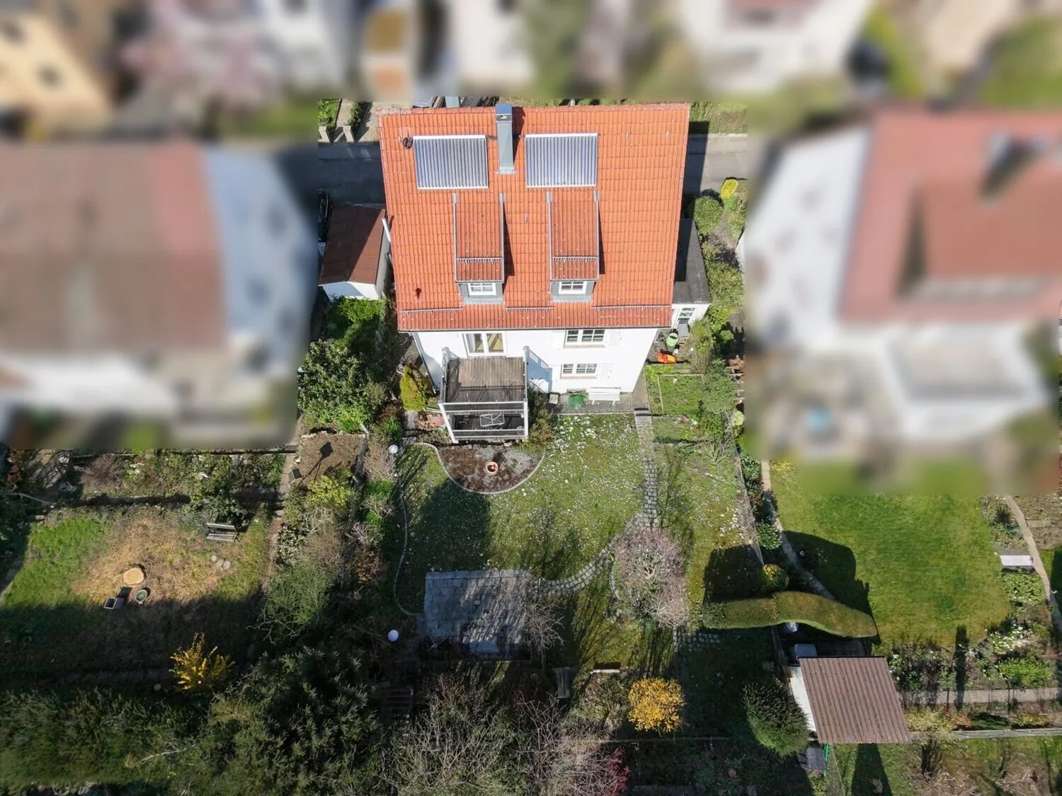 Drohnenaufnahme Rückansicht