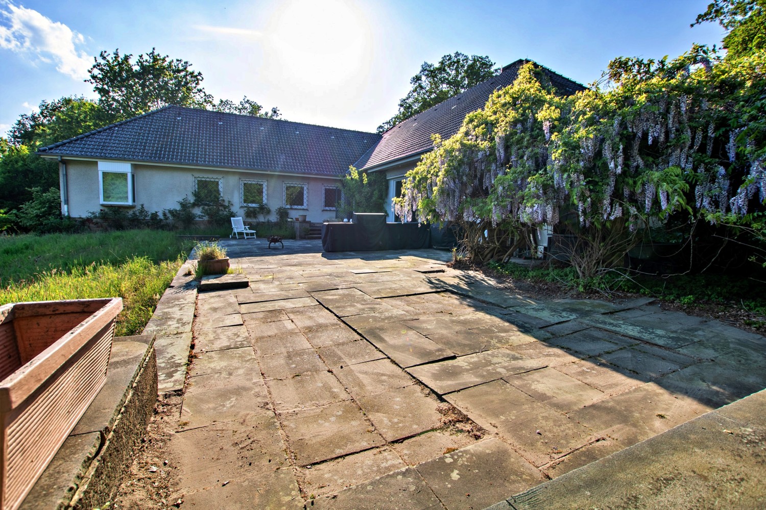 Blick über die Terrasse