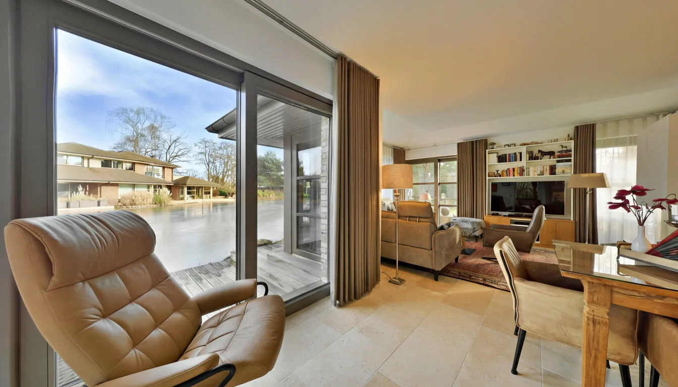 Wohnbereich mit Blick auf den See