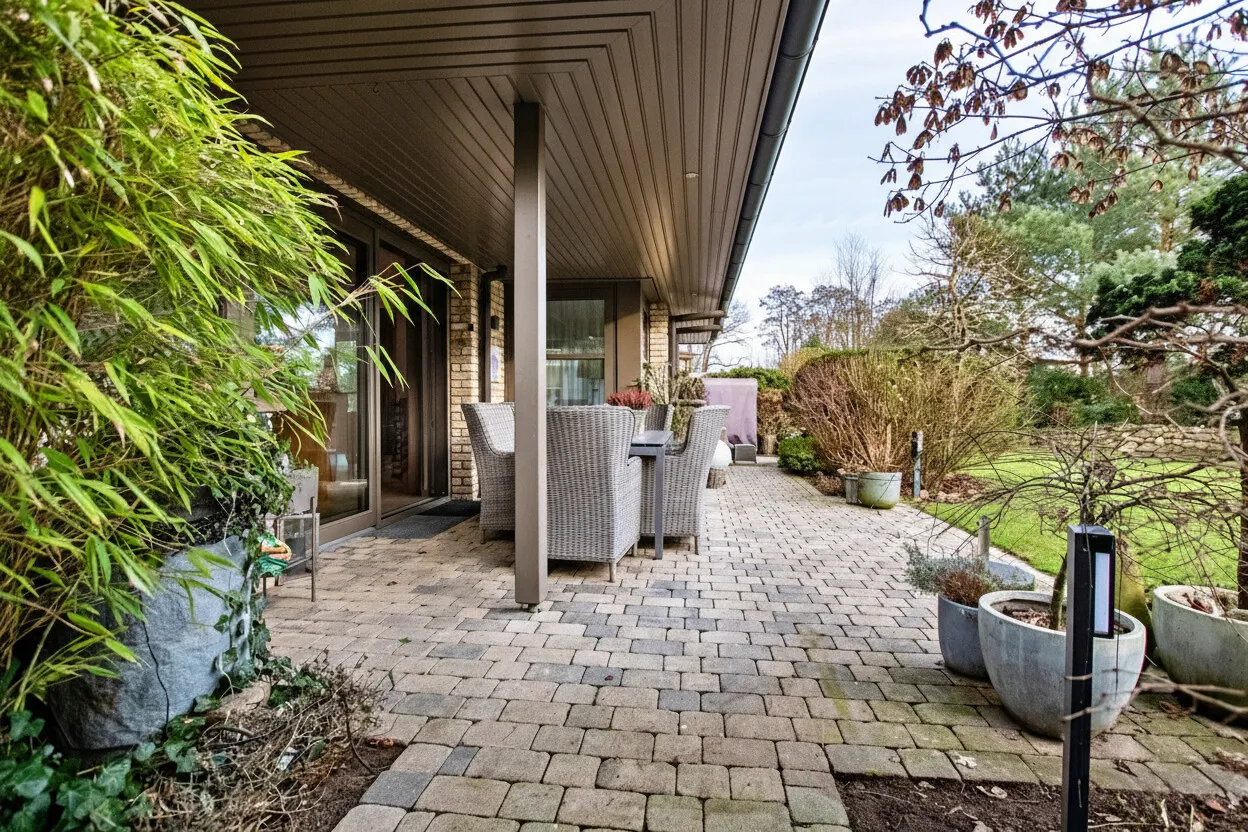 Überdachte Terrasse