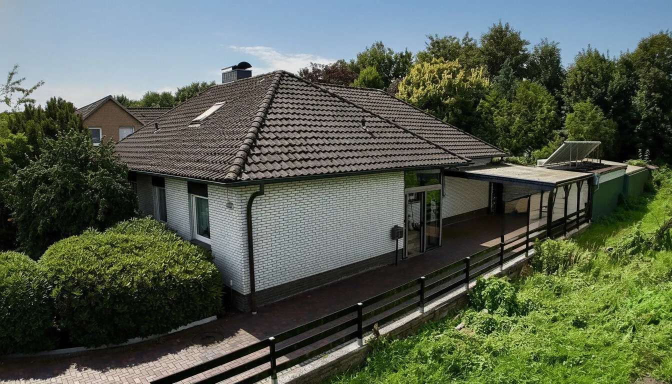 Eingang und Carport