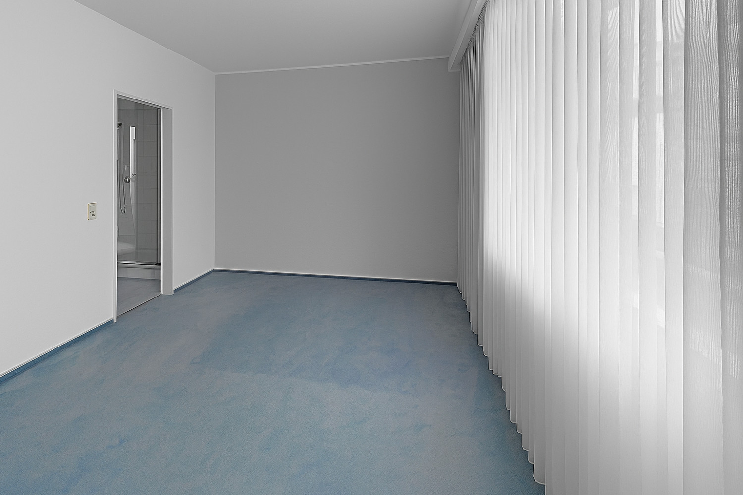 Schlafzimmer ausgeräumt