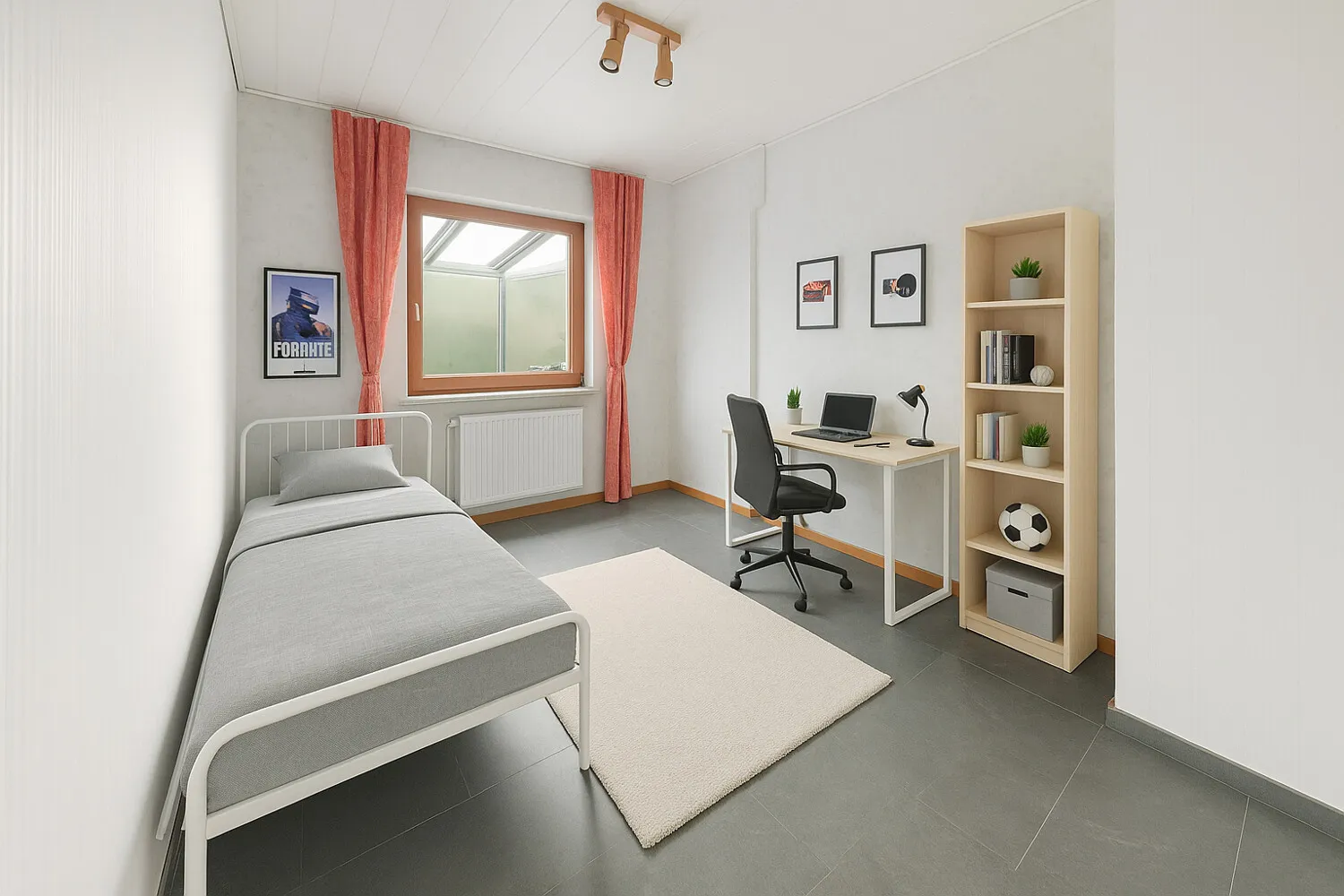 Kinderzimmer möbliert