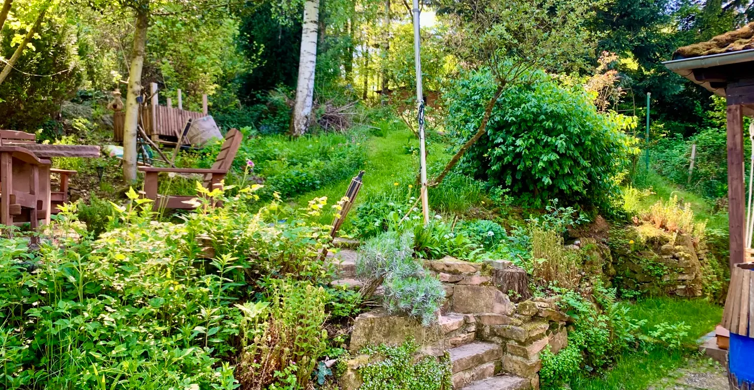 Blick auf das Grundstück