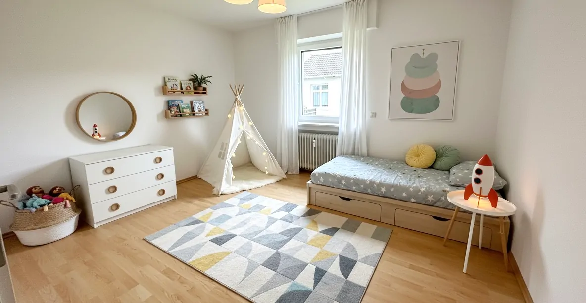 Kinderzimmer digital möbliert