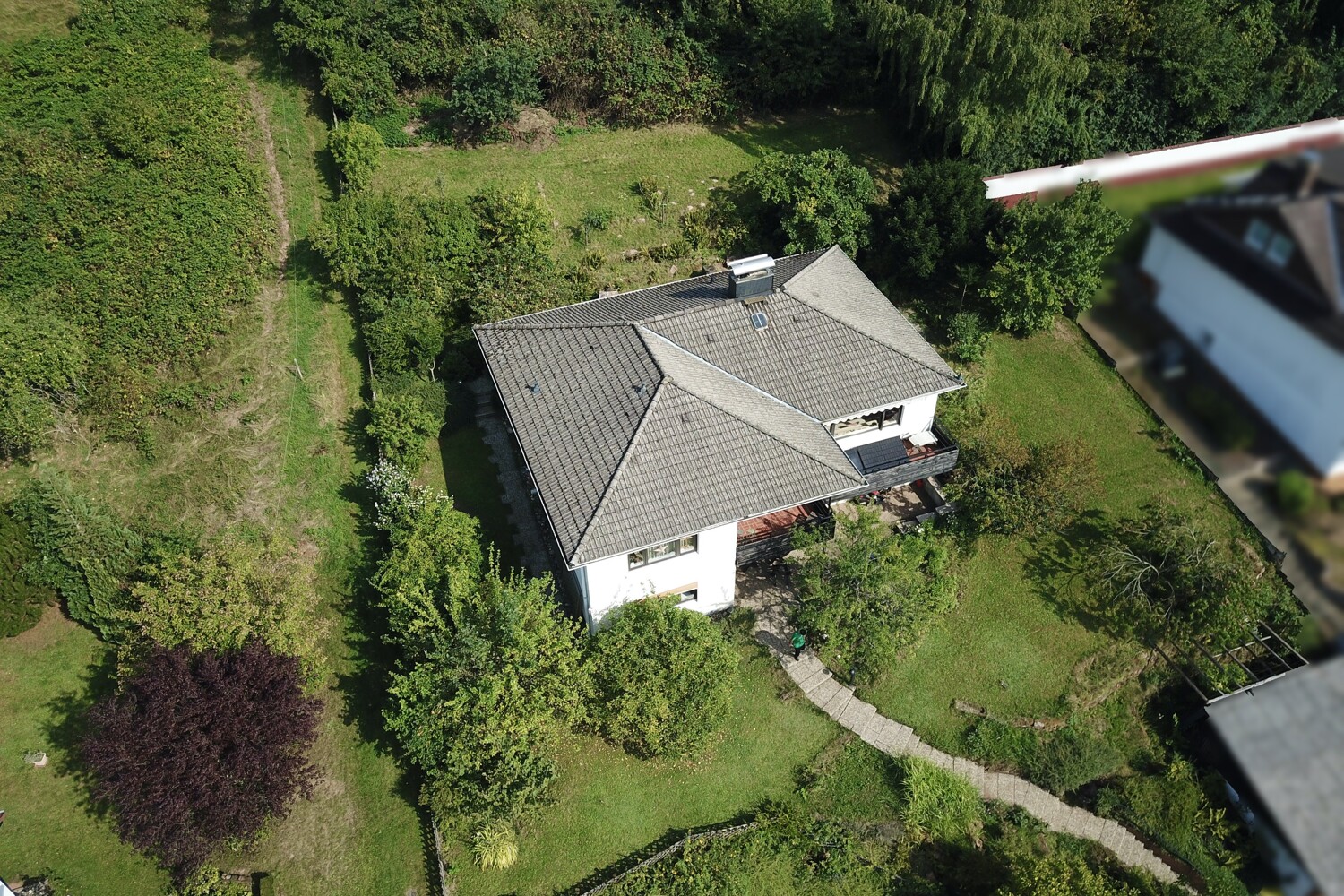 Wohnhaus mit Treppenaufgang