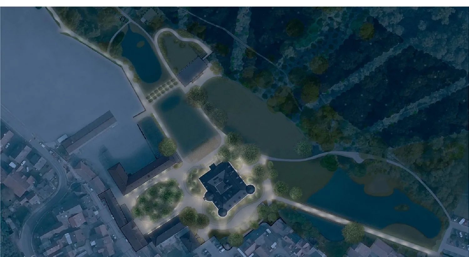 Lichtplanung Schlosshof