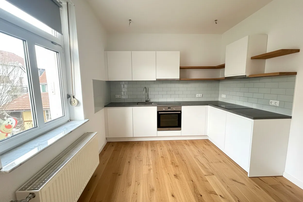 Küche digital möbliert