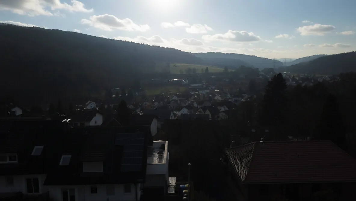 Blick vom Balkon