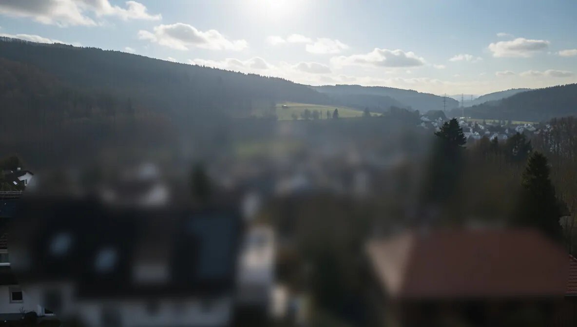 Blick vom Balkon