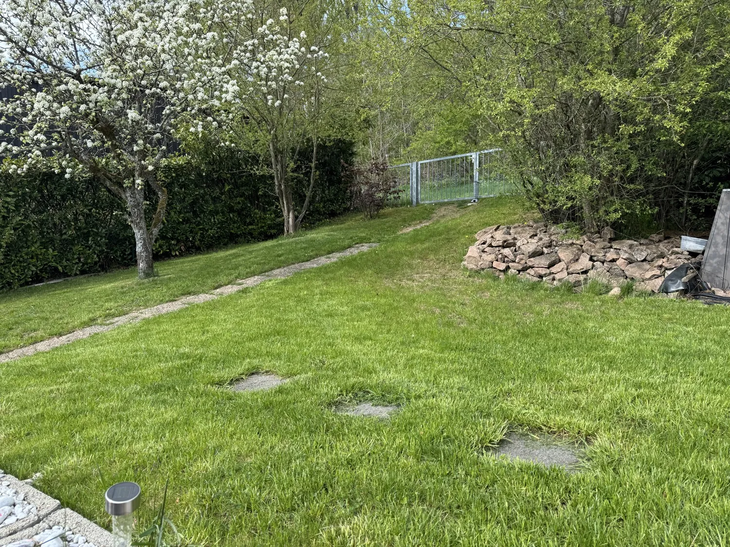 Oberer Gartenbereich zum Weg