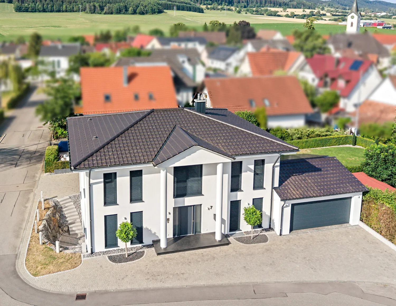 Luftbild Straßenansicht