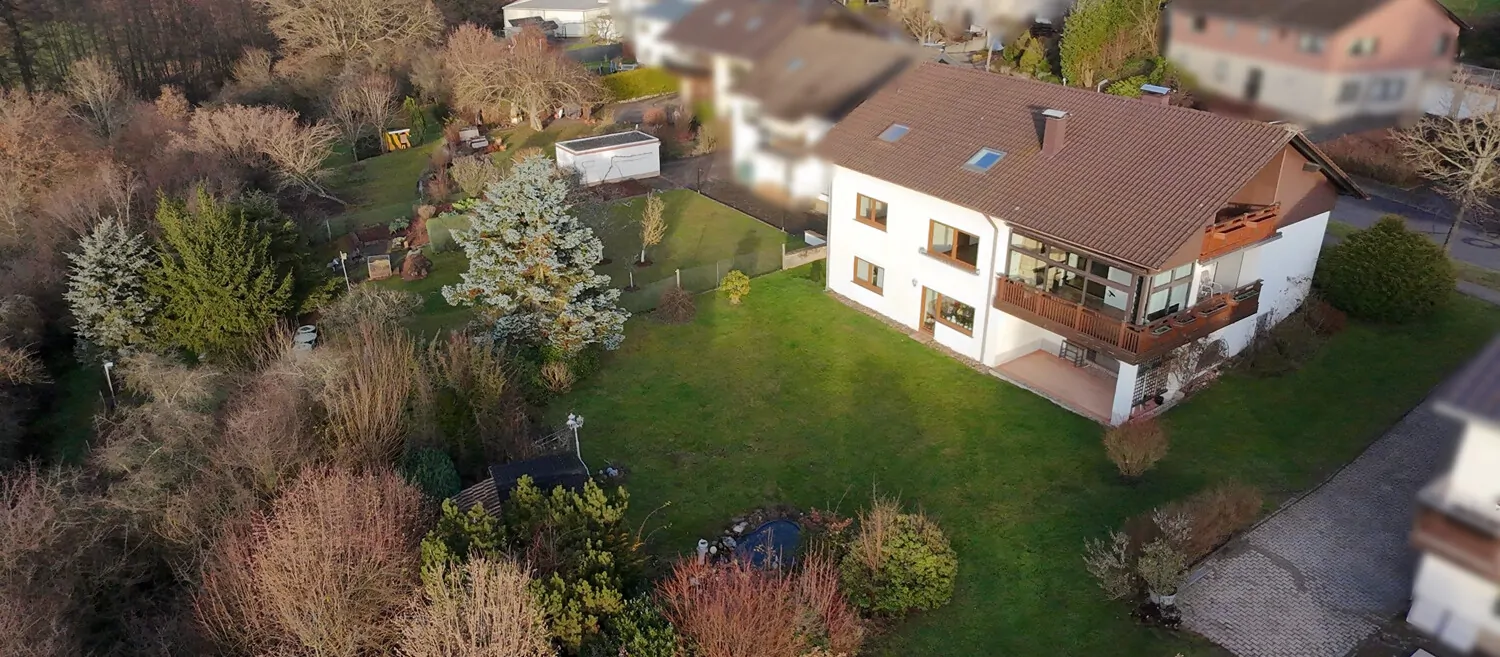 Luftbild Gartenansicht