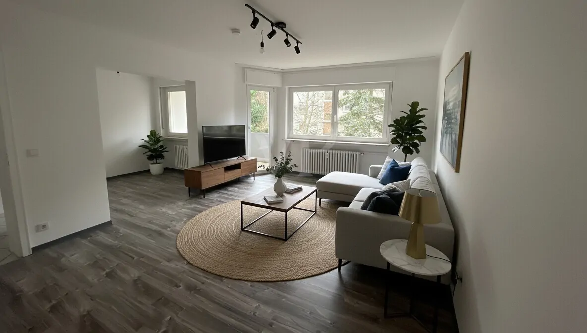 Wohn/-Essbereich - Visualisiert