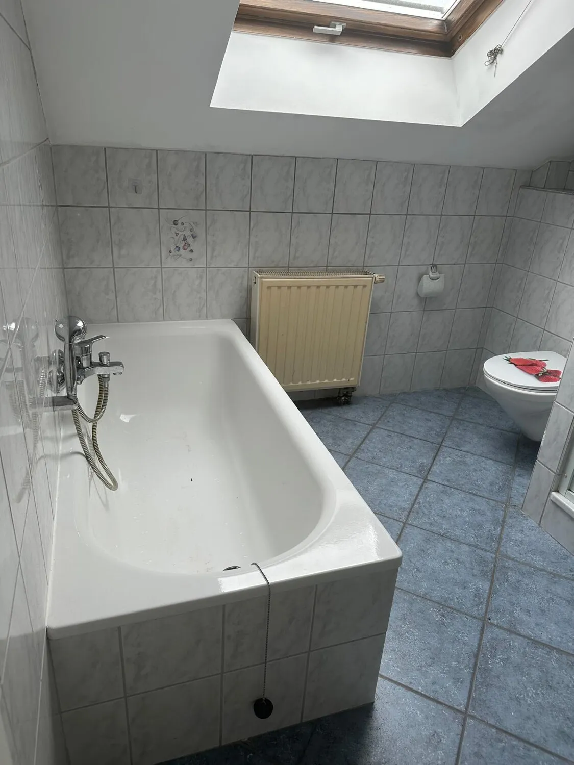 Badezimmer mit Wanne und Dusche