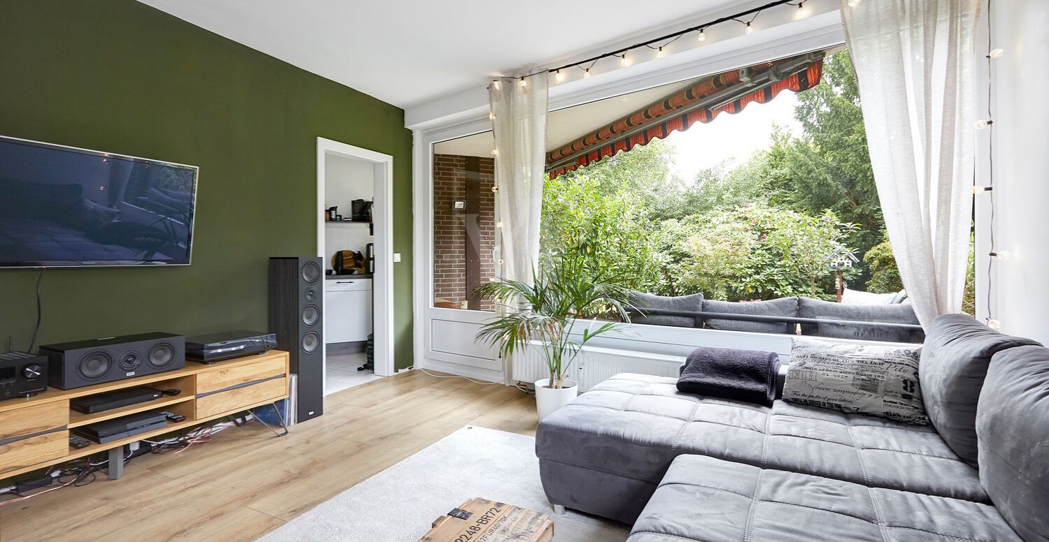 Terrassenzugang und Übergang zur Küche