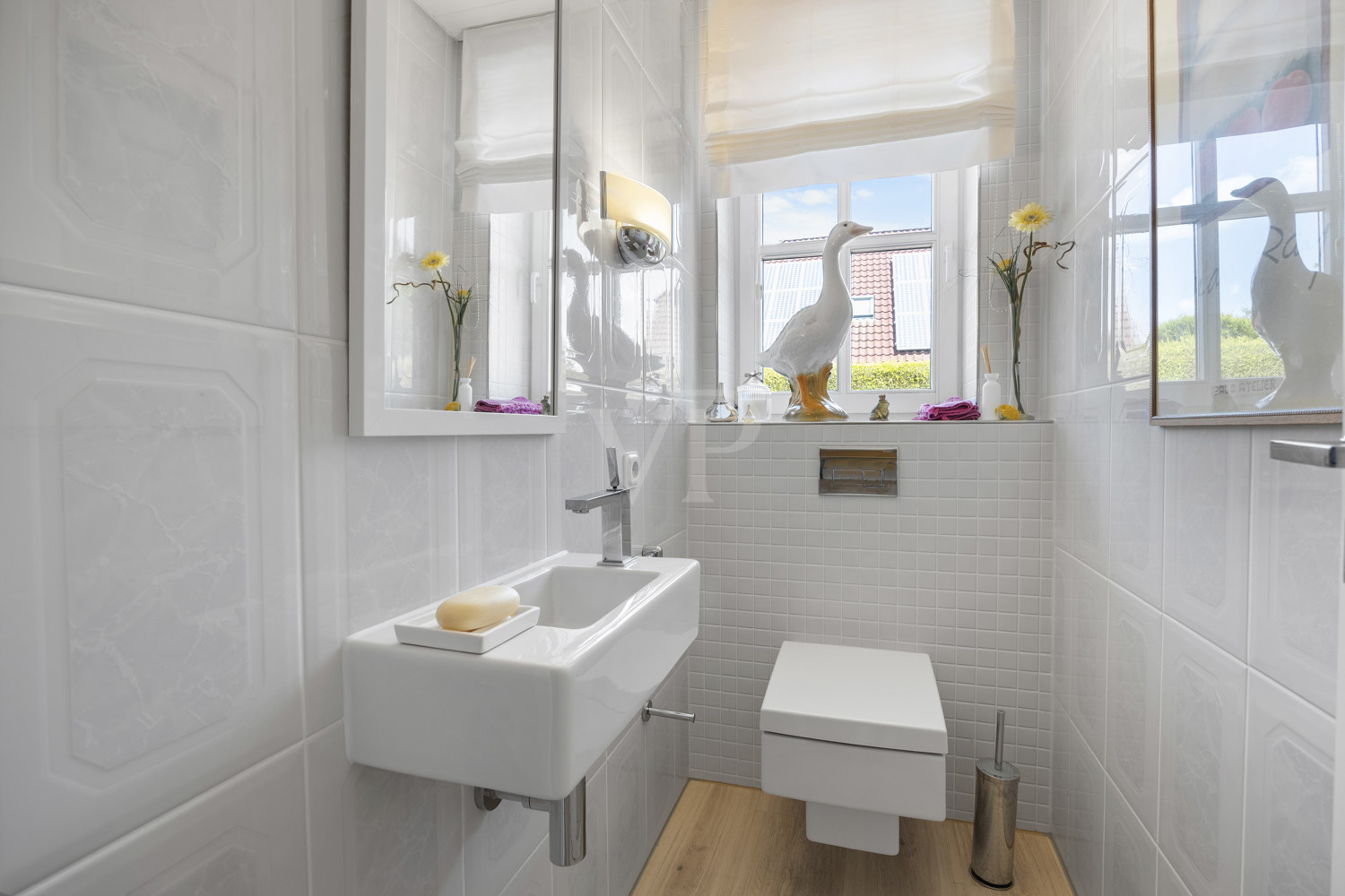 Das Gäste WC im Erdgeschoss