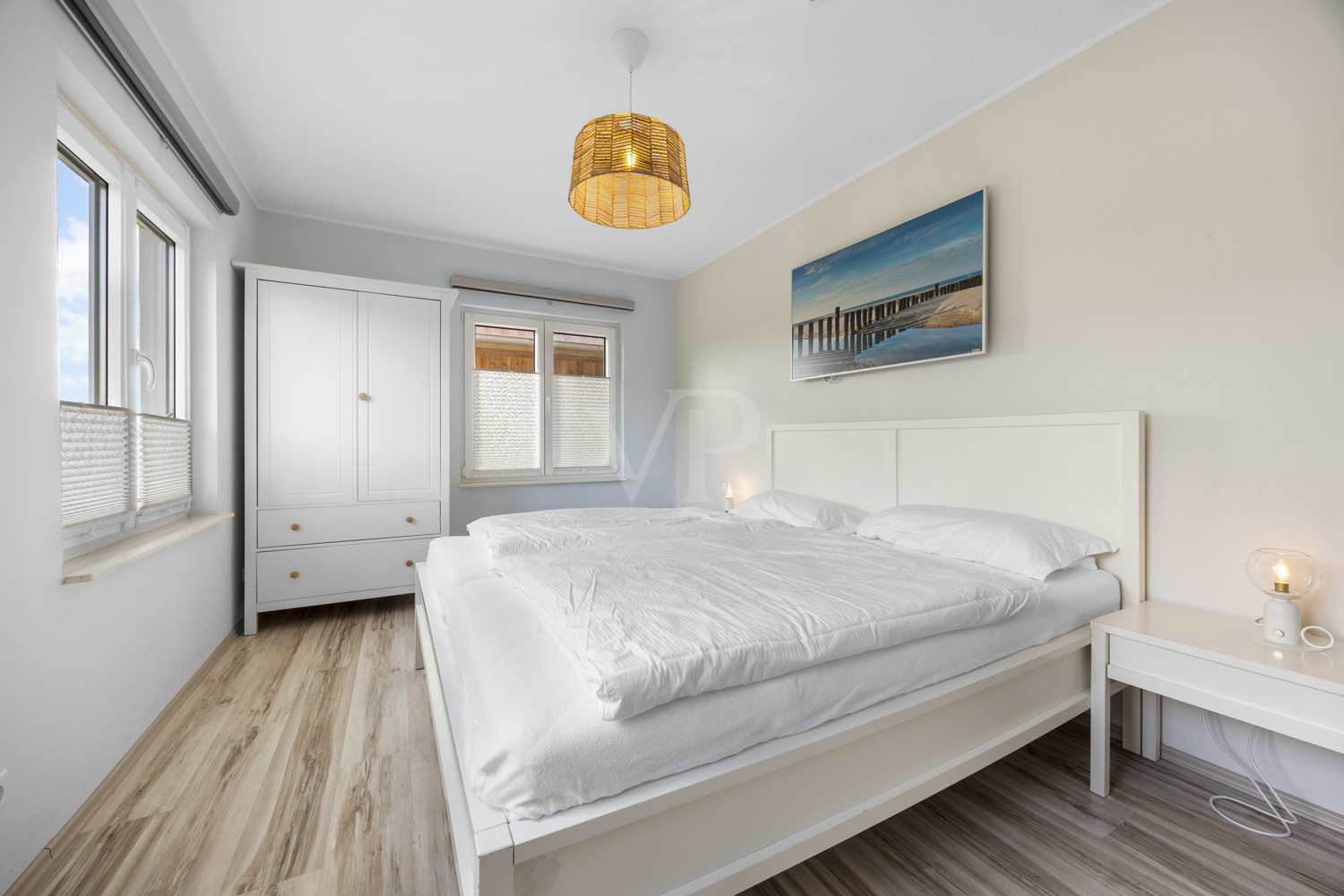 Das schöne Schlafzimmer im Erdgeschoss