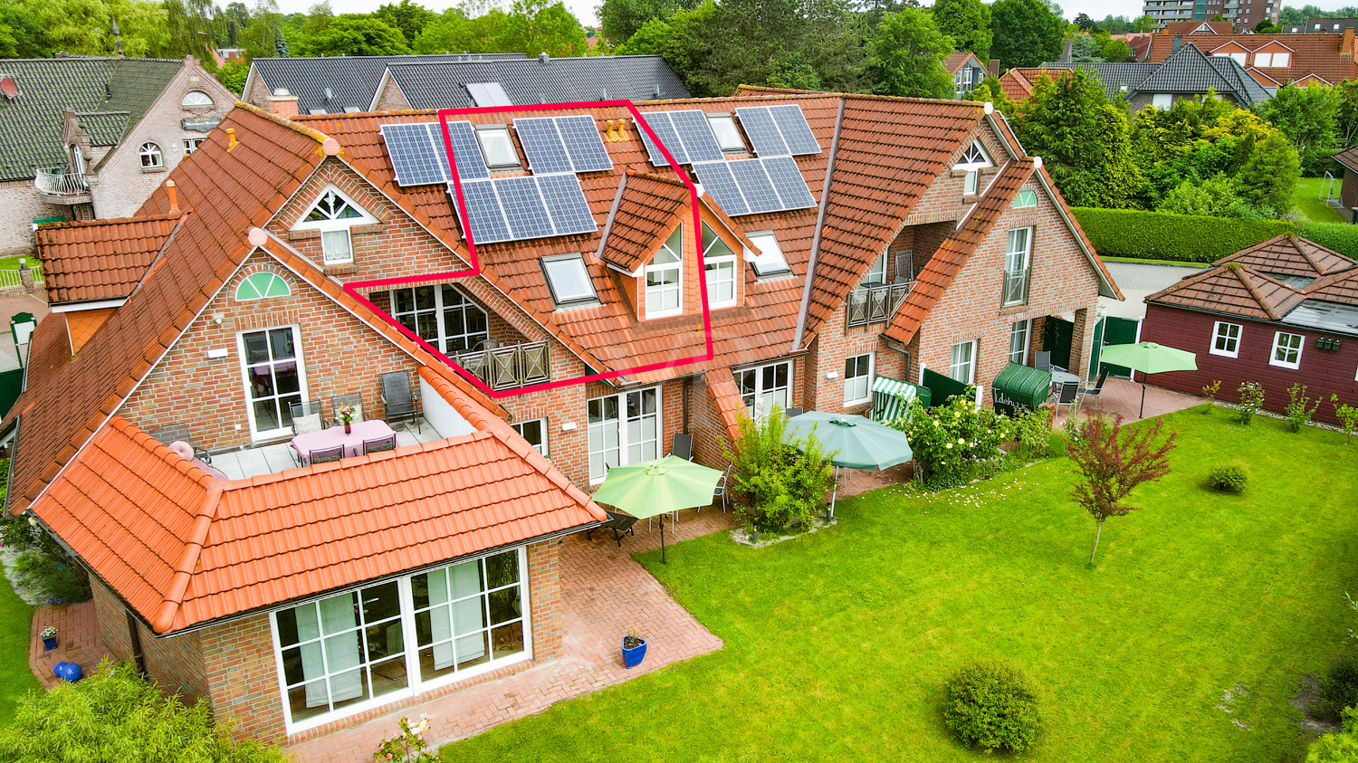 Blick auf die Charmante Ferienwohnung