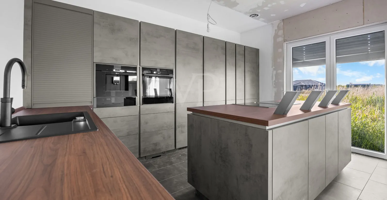 Offene Küche im Erdgeschoss