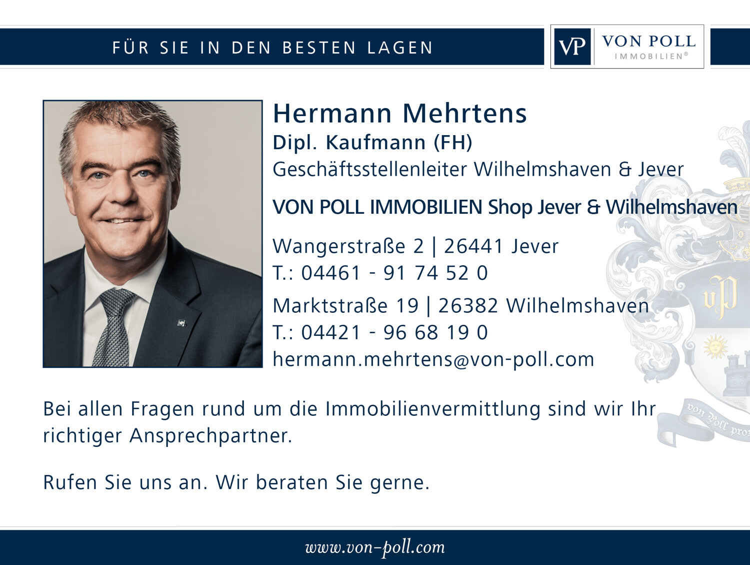 digitale Visitenkarte Hermann Mehrtens