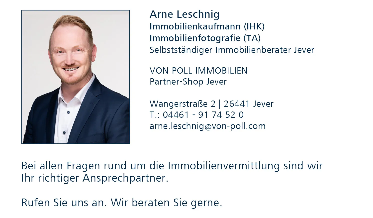 Digitale Visitenkarte Arne Leschnig