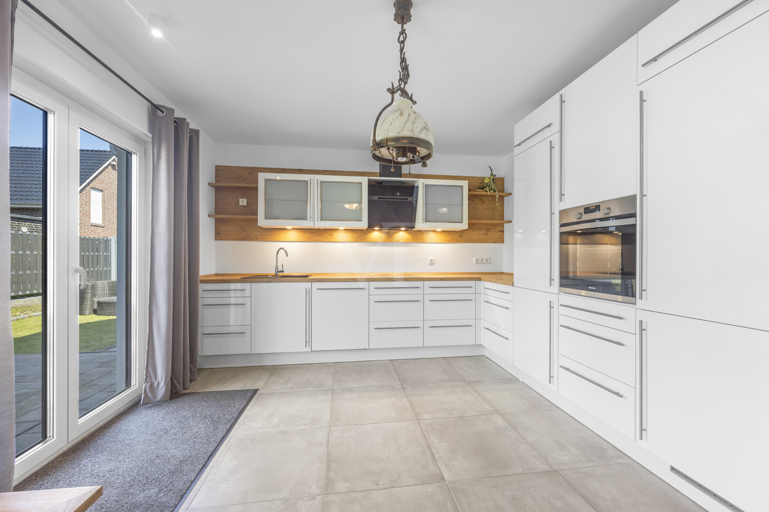 Die Küche der Wohnung