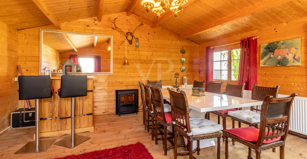 Die Blockhütte zur gemeinschaftliche Nutzung