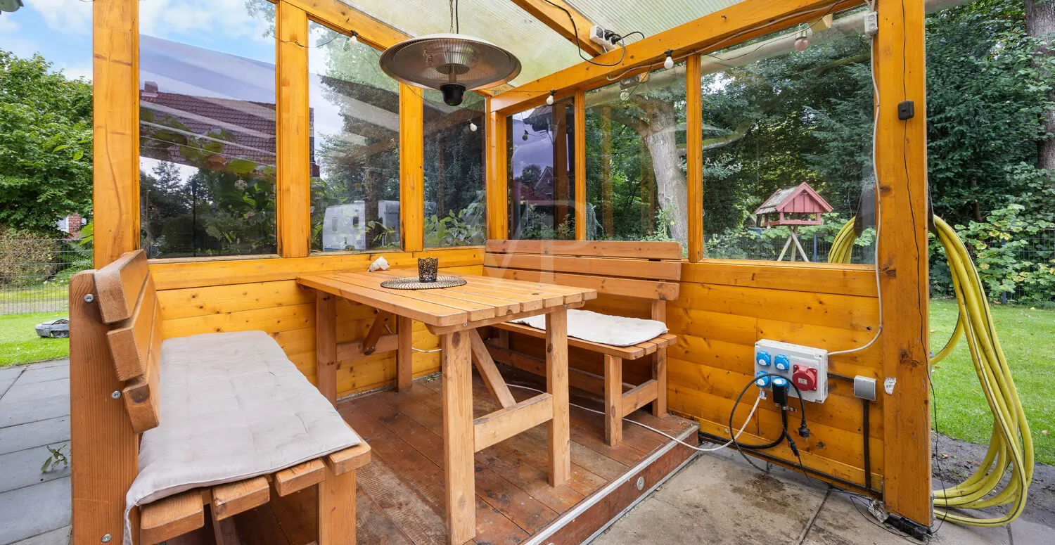 Überdachte Terrasse